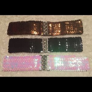 No Brand Ladies Sequins Belt